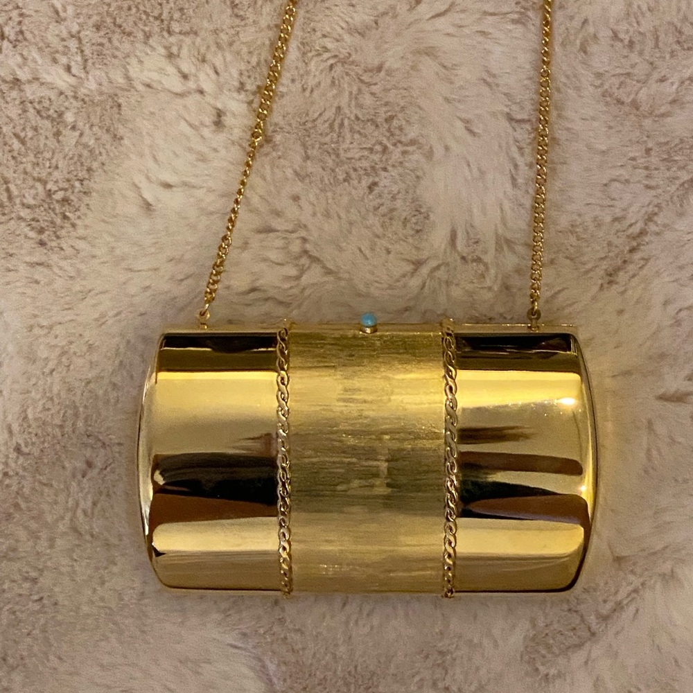 Stunning Vintage gold metal evening bag Saks 5th Avenue